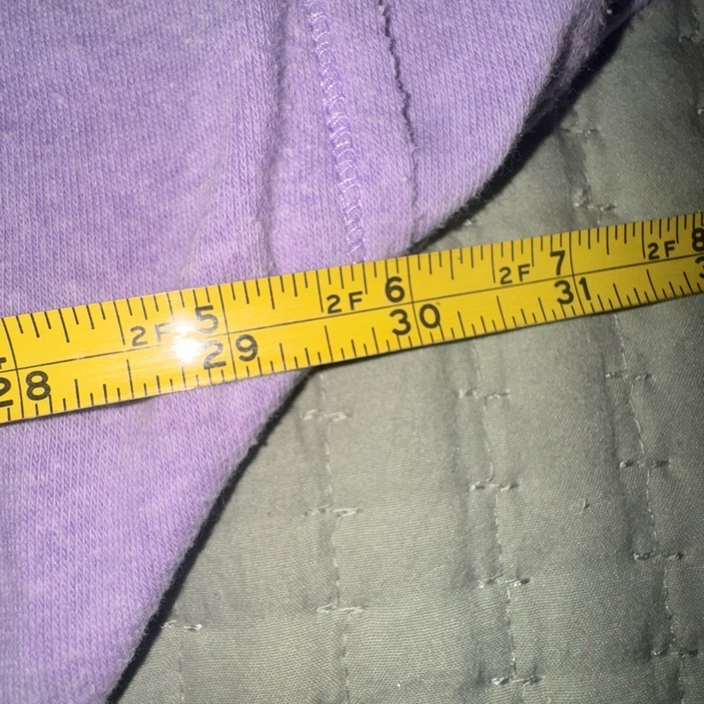 C. Est. 1946 boho purple sweatshirt with lace detail. Size XL - Picture 4 of 11